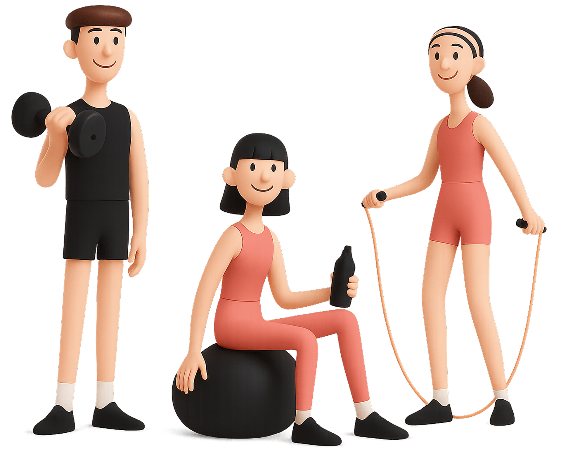 MYSLF AI Coaches — Luna, Max & Mia