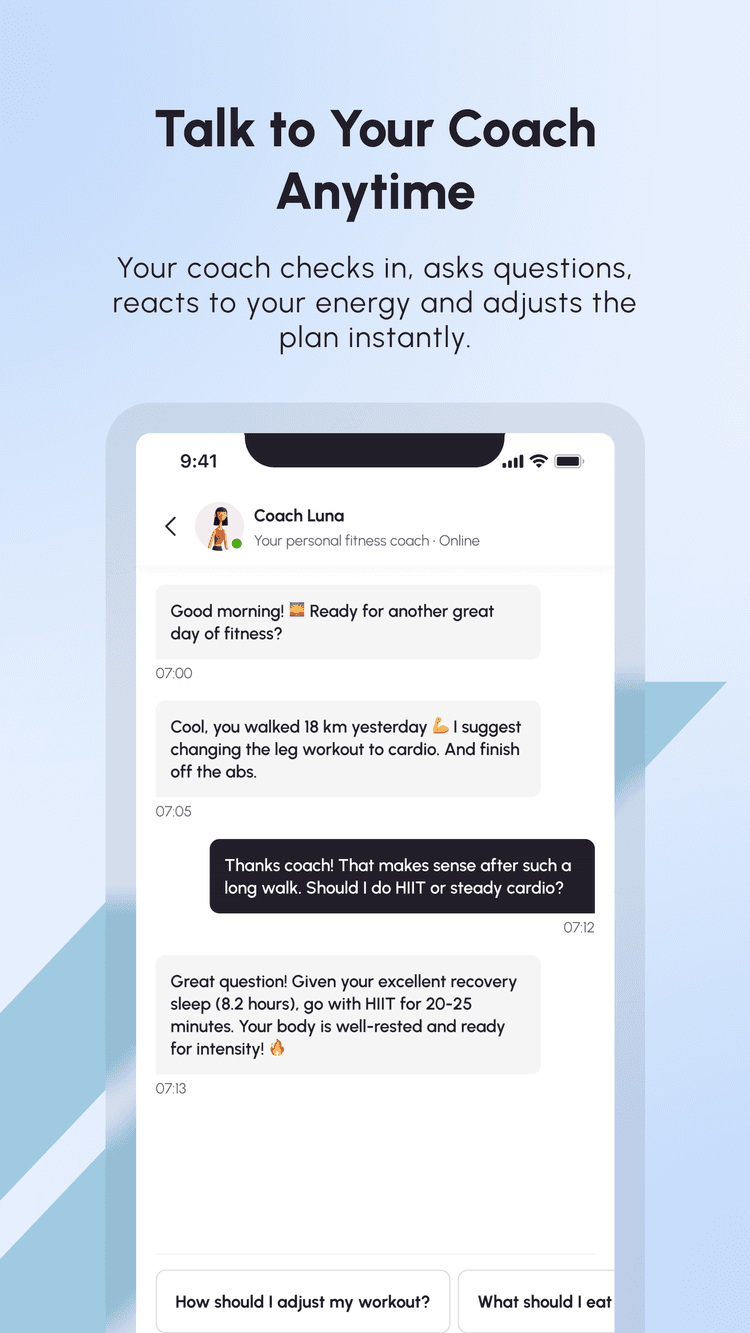 Talk to your AI coach